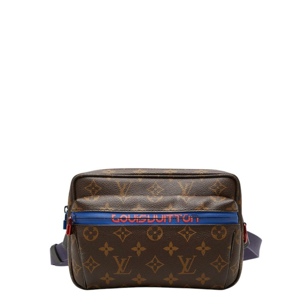 Louis Vuitton Monogram Kim Jones Body Bag Waist Brown Multicolor Leather